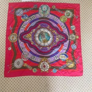 Hermes Silk Scarf La Ronde Des Heures